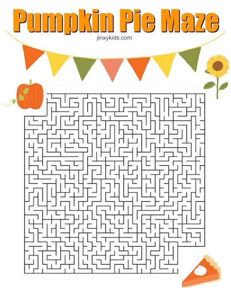 Thanksgiving Activity For Kids, Maze Printable, Kindergarten Thanksgiving, Mazes For Kids Printable, Turkey Table, Autumn Puzzle, Table Activities, Thanksgiving Kindergarten, Thanksgiving Worksheets