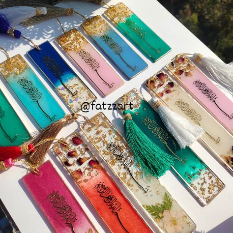 "Say 'Bismillah' and dive into the world of reading with our exquisite resin bookmarks! 📖💫 Perfect as Shitabi Hadiyas, these personalized creations are available in an array of colors and stunning designs. A small yet meaningful gift your loved ones will adore. 🌷 Don’t wait – order your custom bookmark today! #HandmadeBookmarks #ResinArtLovers #BismillahBookmarks #ShitabiHadiyaIdeas #IslamicGifts #CustomCreations #UniqueHandmadeGifts #ResinCrafts #PerfectKeepsakes #giftwithlove Resin Bookmarks, Custom Bookmarks, Islamic Gifts, Bookmarks Handmade, Resin Crafts, Meaningful Gifts, Resin Art, Custom Creations, Loved Ones