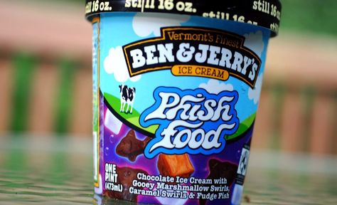 On the 20th anniversary for Phish Food, see how the flavor came to be in this new video from Ben & Jerry's Ice Cream. Phish Food Ice Cream, Phish Food, Ice Cream Swirl, Eating Light, Best Ice Cream, Ben And Jerrys, Chocolate Covered Pretzels, Weird Food, Phish