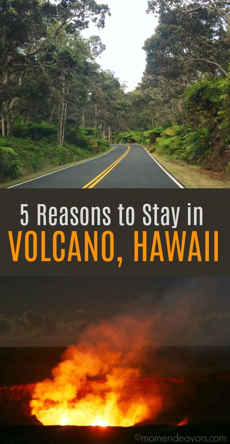 5 Reasons to Stay in Volcano, Hawaii! Planning a trip to the Big Island to see Volcanoes National Park? Stay in Volcano! Sponsored by HomeAway Volcano Hawaii, Vacation In Hawaii, Hawaii Itinerary, Reasons To Stay, Amazing Hotels, Travel Hawaii, Visit Hawaii, Traveling Tips, Travel Bucket List Usa