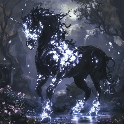 Glowing Unicorn #aiart #aiartworks #aiartdaily #generativeart #aiartcommunity #digitalart #generatedart #art #digitalpainting #artist #artwork #digitalartist #characterdesign #characterart #fantasyart #fantasyartwork #fantasy #unicorn #unicornart Dark Unicorn Aesthetic, Scary Unicorn, Unicorn Land, Evil Unicorn, Dark Unicorn, Fantasy Unicorn, Pirate Bay, Fantastical Creatures, Fairy Girls