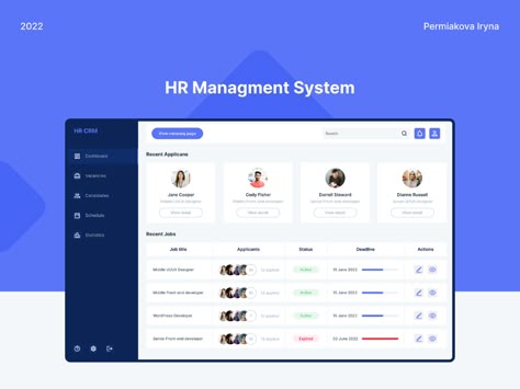 CRM | HR managment system on Behance Hrms Dashboard, Crm Ui Design, Crm Design, Hr Dashboard, Software Ui Design, Tech Startup, System Design, Ecommerce Web, Study Smarter