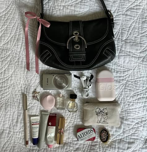 Whats In My Purse Essentials, What’s In My Purse, Purse Must Haves Items, What's In My Bag Aesthetic, Inside My Purse, Bag Tour, What Is In My Bag, Everyday Bag Essentials, What's In My Purse