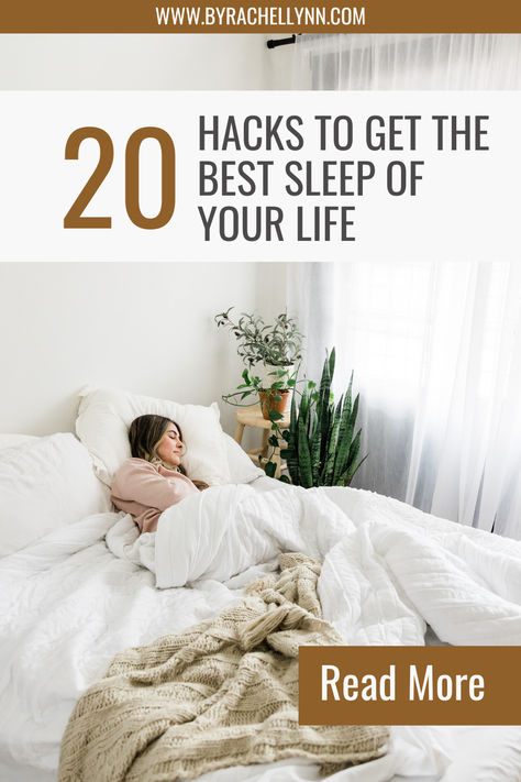 Struggling to get a good night's rest? Read to learn 20 sleep hacks for a guaranteed great sleep tonight. No more insomnia and no more waking up in the middle of the night. Better sleep. Sleep tips. Evening routine. Healthy Sleep Routine, Tips To Sleep Better, Calm Bedroom, Sleep Hacks, Sleeping Hacks, Morning Sunlight, Easy Hacks, Calming Bedroom, Best Sleep