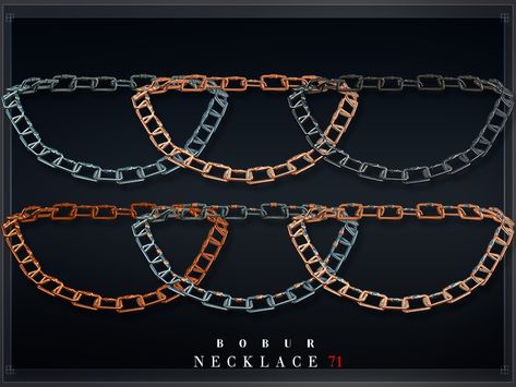 Simple chain necklace with seams for female 6 colors I hope you like it #ts4 #sims4 #ts4cas #sims4cas #ts4cc #sims4cc #ts4accessories #ts4necklace #s4 #s4cas #accessories #necklace #kpop #kfashion #kfashionstyle Necklaces Cc Sims 4, Sims 4 Chain Cc, Sims 4 Cc Gold Chain, Sims 4 Cc Chain Necklace, Sims 4 Diamond Chain, Simple Chain Necklace, Simple Chain, Sims 4 Cas, Ts4 Cc