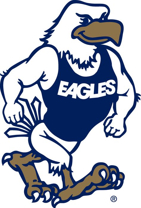 Georgia Southern Eagles Logo Mascot Logo (2004-Pres) - GSU mascot - Gus SportsLogos.Net Eagles Mascot, Eagle Cartoon, Georgia Southern Eagles, Eagle Mascot, Go Eagles, Southern University, Reflective Decals, Georgia Southern University, Georgia Southern