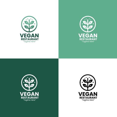 Vegan Restaurant Logo, Restaurant Logo, Free Business Card Mockup, Vegan Restaurants, Logo Restaurant, Event Food, Business Card Maker, Flyer Maker, Poster Maker