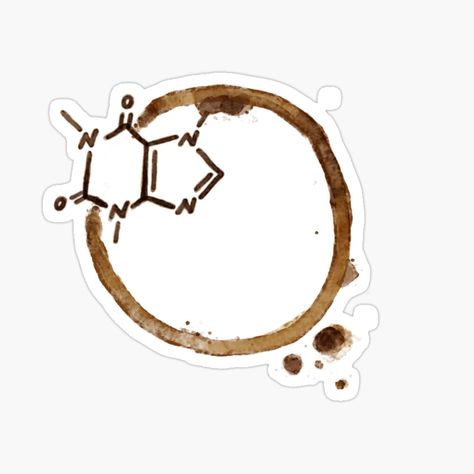 Caffeine Structure, Journal Essentials, Tea Sign, Coffee Stain, Arts Integration, Coffee Staining, Buy Coffee, Art Drawings For Kids, Bag Canvas