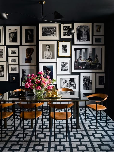 Brian Atwood, Nyc Apartment, Room Table, The Wall, Dining Room, Apartment, Wall, White, Black