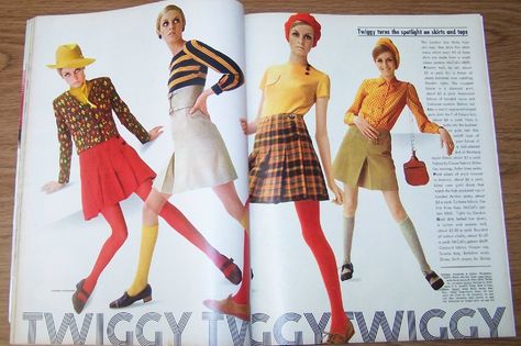 Twiggy, Seventeen Magazine spread, 1967 1960s Fashion Magazine, 60s Magazine Layout, 60s Fashion Editorial Vogue, 60s Magazine, 1950s Seventeen Magazine, Twiggy Magazine Covers, 70s Womens Fashion, The Queen's Gambit, Seventeen Magazine