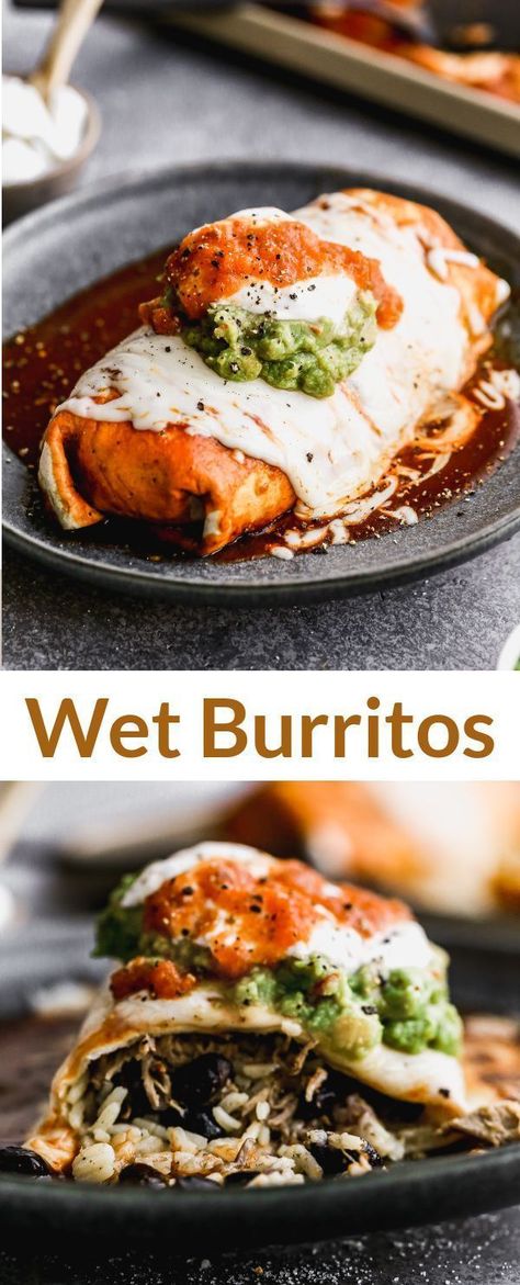 Easy Wet Burrito Recipe, Wet Burrito Recipe, Wet Burrito Recipes, Wet Burrito, Green Sauce Recipe, Southwest Recipes, Creepy Girl, Burrito Recipe, Tastes Better From Scratch