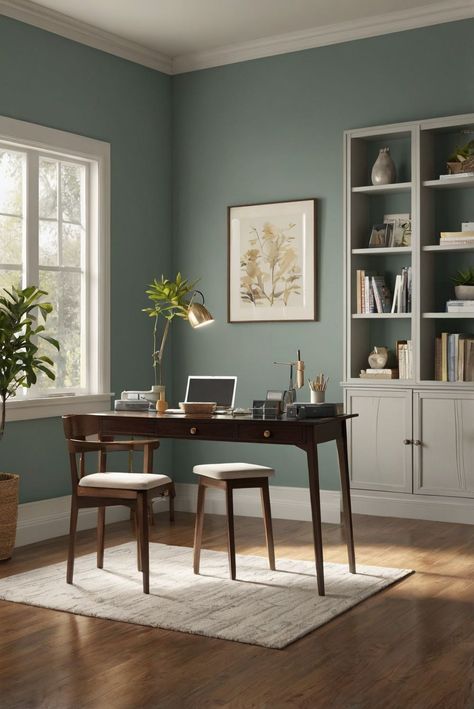 Dive into the daily routine of interior design with the soothing Calm OC-22 wall paint color, creating serene spaces for a tranquil atmosphere in 2024. #Ad #homedecor #homedesign #trendgirlApartment #Painthome #interiorarchitecture Wall Colors Green Room Colors
Bright Room office Colors
Apartment Renovation
Home office Remodeling
Modern Paint Colors
2024 Bright Paint Living Room, Family Room Accent Wall Paint Colors, Office Space Paint Colors, Green Office Paint, Wall Colors For Office, Paint Colors Home Office, Blue Office Paint Colors, Home Office Wall Paint, Home Office Colors Paint