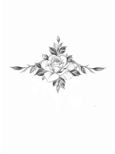 Flower Tattoos Sternum, Sternum Flower Tattoo Women, Womens Underboob Tattoo, Flower Sternum Tattoo Women, Breast Bone Tattoos For Women, Sternum Tattoo Women Flowers, Tattoo Ideas Female Sternum, Underboob Tattoo Flower, Underboob Flower Tattoo