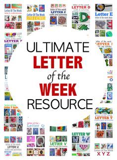 The ONLY letter of the week post you will need to create fun letter crafts and hands-on-fun while working on letter recognition. Preschool Literacy, Letter Of The Week, Teaching Letters, Preschool Letters, Letter Activities, Alphabet Preschool, Tot School, Preschool Curriculum, Preschool Lessons