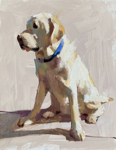 Labrador Art, Dog Portraits Art, Oil Painting Inspiration, Impressionism Art, Animal Portraits, Oil Painters, January 25, Animal Painting, Black Lab