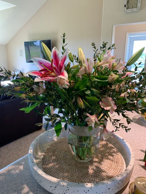 Pink Alstroemeria, Stargazer Lilly, Flower Display, Table Decorations, Plants, Flowers, Pink, Home Decor, Home Décor