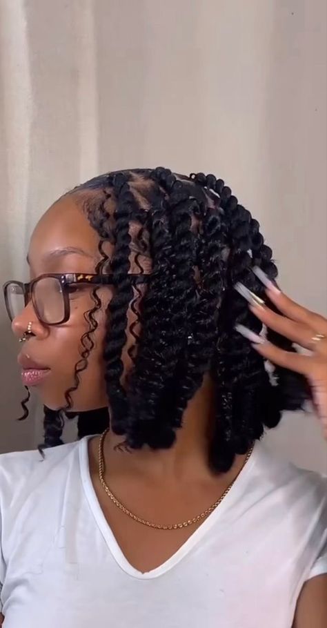 Skl Hairstyles, Blk Hairstyles, Fresh Braids, Short Knotless Braids, Bhaddie Hairstyle, Short Knotless, Wool Twist, Knotless Braid, Big Box Braids Hairstyles