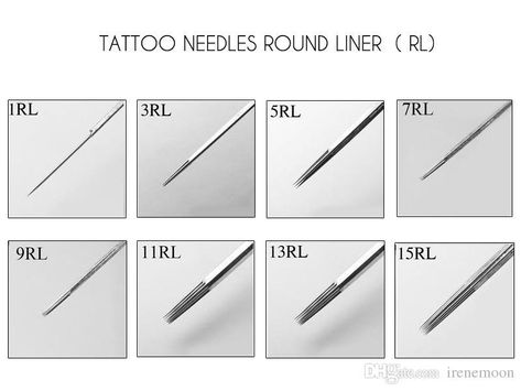 Tattoo Needle Sizes and Types - Tattify Tattoo Needle Sizes, Tattoo Pen Machine, Tattoo Line, Small Gauges, Tattoo Needle, Cosmetic Tattoo, Different Tattoos, Tattoo Needles, Blister Pack