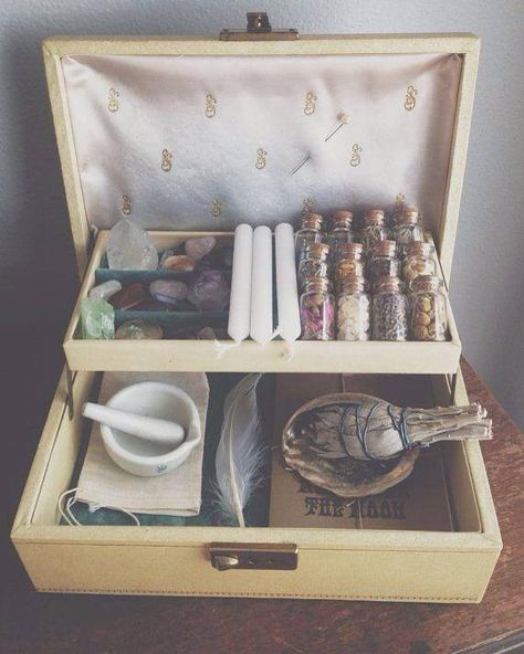 WITCH SUPPLIES Witchy Crafts, White Witch, Practical Magic, Witch Aesthetic, Witchy Woman, Kitchen Witch, Sewing Box, Sacred Space, Style Statement