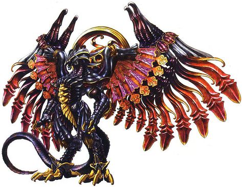 Bahamut Bahamut Final Fantasy, Final Fantasy Tattoo, Final Fantasy Collection, Final Fantasy Artwork, Final Fantasy X, Final Fantasy Art, Dragon Artwork, Fantasy Dragon, Fantasy Games