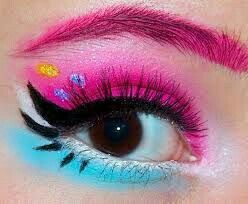 Mlp Makeup, Pie Costume, Pretty Clown, Pinkie Pie Cosplay, Mlp Cosplay, Funky Makeup, Scene Makeup, Unicorn Makeup, Eye Makeup Designs