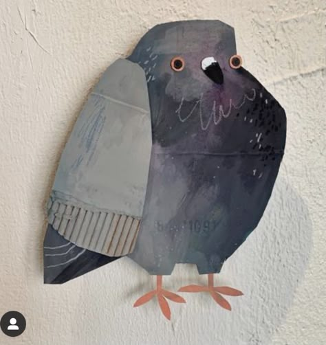 Ohio City, 동화 삽화, Art Carton, Posca Art, 캐릭터 드로잉, Cardboard Art, December 1, Art Plastique, Bird Art