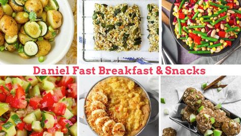 Daniel Fast breakfast and snack recipes list will fill you with humble yet flavorful foods while you focus on prayer. Snacks Pics, Daniel Fast Meals, Daniel Fast Snacks, Daniel Fast Breakfast, Vegan Fajitas, Fast Breakfast, Recipes List, Fast Meals, Cabbage Stir Fry