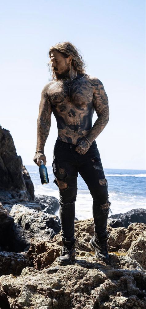 Hot Viking Men, Johnny Lewis, Kevin Creekman, Male Art Model, Tattooed Man, Stunning Tattoos, Tattooed Men, Tatted Men, Viking Men