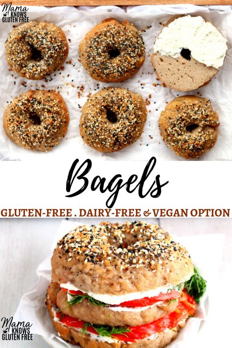 Vegan Bagels, Gluten Free Bagel Recipe, Pillsbury Gluten Free, Montreal Style, Vegan Bagel, Canadian Cuisine, Gluten Free Bagels, Boys Food, Pan Sin Gluten