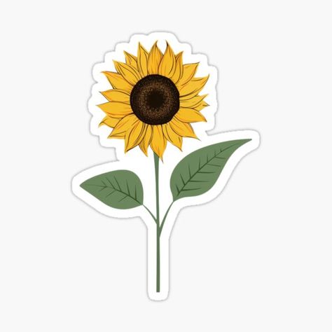 "Cute minimalist sunflower" Sticker for Sale by HandCraftedArt Aesthetic Artic Monkeys, Wall Stickers Aesthetic, Art Stickers Aesthetic, Aesthetic Wall Stickers, Aesthetic Amarillo, Ariana Grande Stickers, Aesthetic Ariana Grande, Cute Aesthetic Stickers, Monkeys Aesthetic