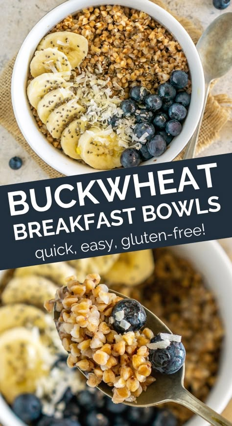 Buckwheat Breakfast, Buckwheat Recipes, Breakfast Porridge, Breakfast Ingredients, Porridge Recipes, Healthy Breakfast Recipes Easy, Breakfast Meal Prep, Super Healthy, Breakfast Recipe