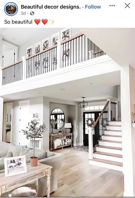 Home Remodeling Living Room, Stairs Foyer, Bloxburg Interior, Dream Ranch, Indoor Ideas, Minnesota Home, Dream Future, Dream Life House, Bloxburg Decals