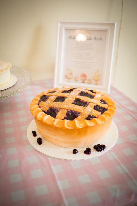 Cake that looks like blueberry pie 😍 Cake That Looks Like Pie, Pie Birthday Cake, Pie Smash Cake, Our Little Cutie Pie Is Turning One, Cutie Pie 1st Birthday, Sweetie Pie Birthday Party, Pie Themed First Birthday, One Cutie Pie Birthday, Sweet As Pie 1st Birthday