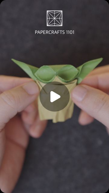 Paper Crafts 1101 on Instagram: "ORIGAMI GROGU YODA‘S SPECIES 

Designed by Adriano Mariani
Modified by Papercrafts 1101

#basteln #starwars #mandalorian #grogu #yoda" Origami Star Wars Tutorial, Starwars Origami, Origami Yoda Instructions, Starwars Grogu, Starwars Mandalorian, Star Wars Origami, Yoda Art, Origami Yoda, Mandalorian Grogu