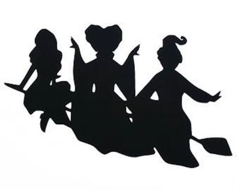 Witch Home Decor, Hocus Pocus Party, Hocus Pocus Witches, Halloween Vinyl, Projets Cricut, Cricut Halloween, Halloween Silhouettes, Funny Decals, Sanderson Sisters