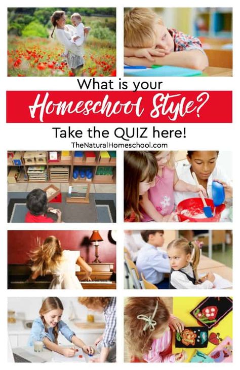 Different Homeschooling Methods & Free Homeschool Styles QUIZ https://www.thenaturalhomeschool.com/different-homeschooling-methods-free-homeschool-styles-quiz.html Today, we will be discussing 7 different homeschooling methods and offering a free homeschool styles QUIZ to help you decide which way to go. #homeschool #homeschooling #learningfun #learning Homeschool Styles, Classical Homeschool, Unit Studies Homeschool, Charlotte Mason Homeschool, Free Quiz, Homeschool Learning, Homeschool Printables, Homeschool Planning, Free Homeschool