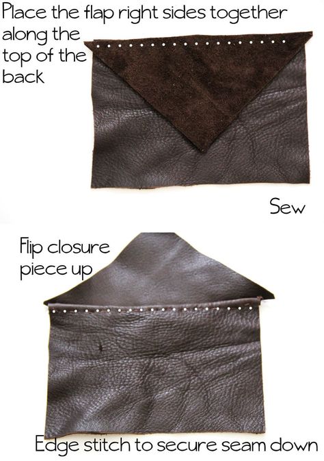 DIY Scalloped Leather Clutch Tutorial Simple Leather Clutch, Clutch Bag Pattern, Clutch Tutorial, Handmade Leather Jewelry, Clutch Pattern, Diy Leather Bag, Diy Envelope, Leather Clutch Bag, Business Card Holder