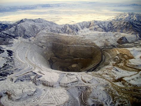 Bingham Canyon Mine Open Pit, Aerial Images, Aerial Photography, The Hunger Games, The Hunger, Inspiration Art, Aerial View, Salt Lake City, Hunger Games