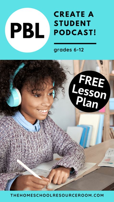 Podcast Project for Students: A Free PBL Lesson Plan - The Homeschool Resource Room Student Podcast Project, Project Based Learning Middle School, Cross Curricular Projects, Media Literacy Lessons, Pbl Projects, Computer Literacy, Podcast Topics, Students Day, Middle School Language Arts