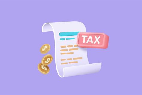 Tax Icon, Tax Illustration, Calculator Illustration, Tax Payment, Business Tax, Filing Taxes, Clipboard, Calculator, Premium Vector