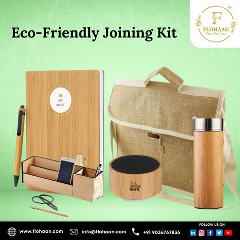 Embrace the green revolution with our Eco-friendly Joining Kit! 🌿🌍 Join us in taking small steps for a greener future. 💚 

#Flohaan #Sustainability #EcoFriendlyLiving #GreenRevolution Promotional Items Marketing, Green Revolution, Corporate Gifting, Office Staff, Bangalore India, Small Steps, Branding Inspo, Eco Friendly Living, Stories Ideas