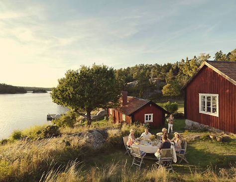 Swedish Houses, Summer Cottage, Red House, In The Mountains, Country Life, Farm Life, Scandinavia, Summer House, My Dream Home