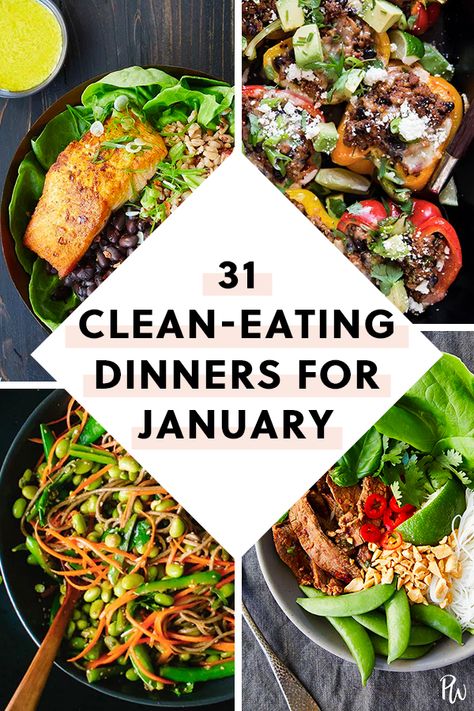 31 Clean-Eating Dinners (That Taste Dirty) to Make Each Night in January #purewow #winter #dinner #easy #recipe #cooking #food #healthy Clean Eating Dinners, Clean Dinner Recipes, Clean Dinners, Winter Cooking, Clean Eating Recipes For Dinner, Clean Eating Dinner, Dinner Easy, Food Dinner, Cooking Recipe