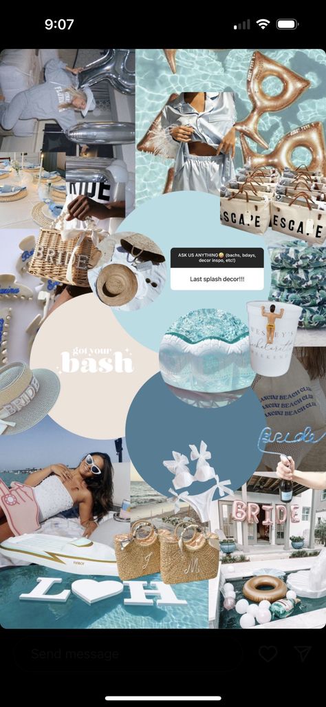 Bachelorette Party Mood Board, Party Mood Board, Last Splash Bachelorette Party, Last Splash Bachelorette, Cruise Bachelorette Party, Charleston Bachelorette Party, Nautical Bachelorette Party, Last Splash, Bachelorette Pool Party