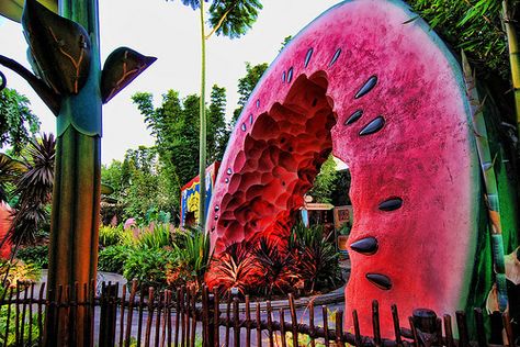 Outdoor Toilet, Disney California Adventure Park, Cement Art, Disney Rides, A Bug's Life, Coconut Grove, Disney Designs, Art Gallery Wallpaper, Disney California Adventure