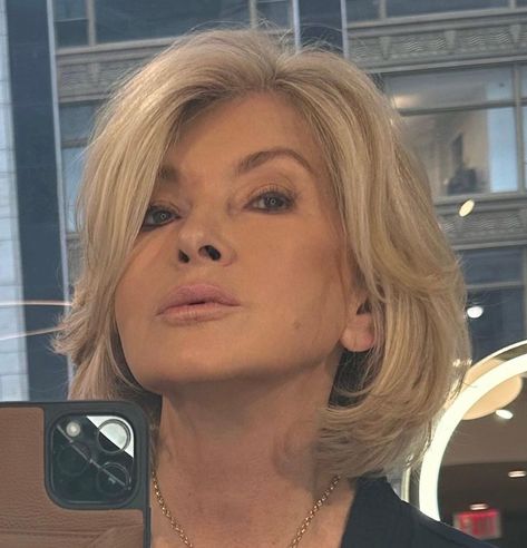 Martha Stewart Got Real About Aging, Botox, and Filler: ‘I Don’t Want to Look My Age’ | Glamour Martha Stewart Hair, Selfie Tips, Celebrity Selfies, Ageless Style, Trending Haircuts, New Haircuts, Megan Fox, Face Framing, Sports Illustrated