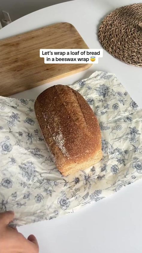 Did you know that beeswax wraps are great for keeping your bread fresher for longer? 😍 Come back in a few days to see how it held up! 🍞💛 #beeswaxwraps #bread #freshbread #zerowaste #ecofriendly #zerowastelifestyle | Goldilocks Goods Diy Beeswax Wrap, Bees Wax Wraps, Beeswax Food Wraps, Bread Container, Beeswax Wrap, Bees Wrap, Beeswax Wraps, Raw Meat, Beeswax Food Wrap