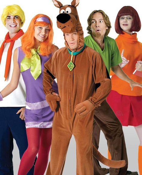 Easy Group Costume Ideas, 5 Person Halloween Costume, 4 People Halloween Costumes, 4 Person Halloween Costumes, Scooby Doo Halloween Costumes, Group Costume Ideas, Girl Group Halloween Costumes, Best Group Halloween Costumes, Character Halloween Costumes