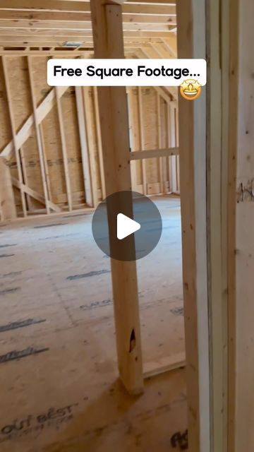 House Framing, How To Build A Wall With A Door, Upstairs Addition, Build A Wall, Attic Space, A Frame House, Building A House, House Plans, Home Diy