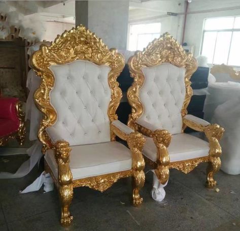 Throne Chair | King And Queen Chairs King And Queen Chairs, Queen Chair, King And Queen Crowns, Spa Pedicure Chairs, Wood Carving Furniture, Spa Pedicure, Hotel Chair, Pedicure Chair, Throne Chair